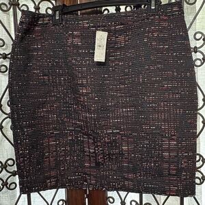 LOFT Multicolor Textured Skirt